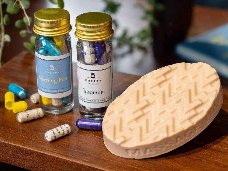This pop-up pharmacy in Hong Kong prescribes only poems as pills This pop-up pharmacy in Hong Kong prescribes only poems as pills